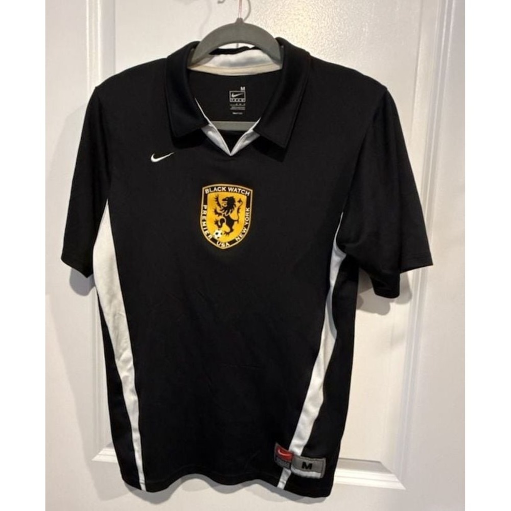 Nike Team Black Watch Premier New York Soccer Jersey Polo Mens Size M